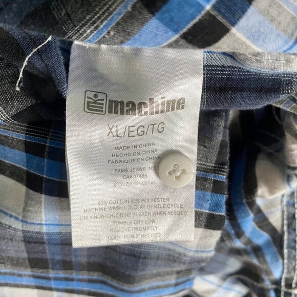 Machine Custom Co. Short Sleeve Button Down Shirt Men's XL - Picture 9 of 10